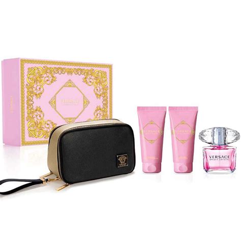 versace bright crystal gift set dillard's|Versace Bright Crystal perfume set.